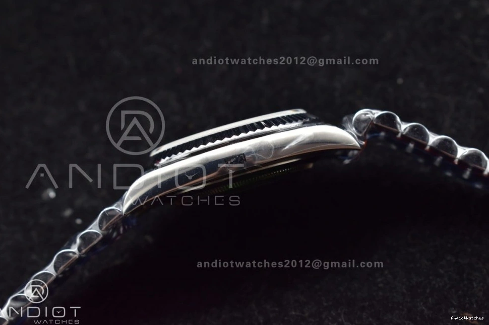 Stretchable Bracelet Dial DayDate V Grey Markers 40 904L Stick Steel On A2836 GMF 704 President Weighted Tungsten 0420